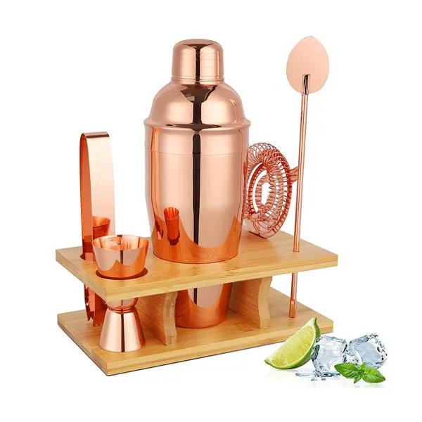 Set Cocktail Shaker Rose Gold