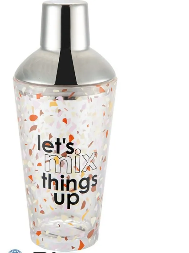 Pengocok Koktel Skala Kaca Kristal