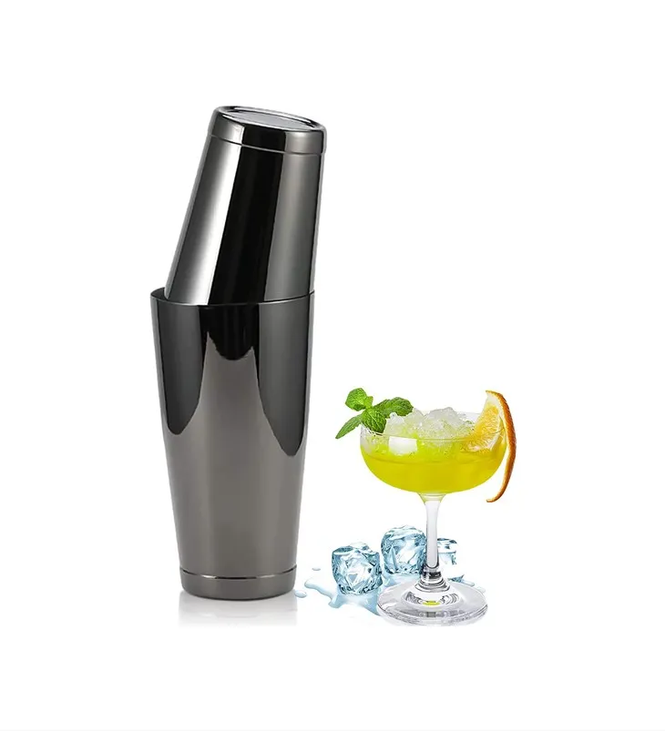 Gunmetal Hitam Boston Shaker