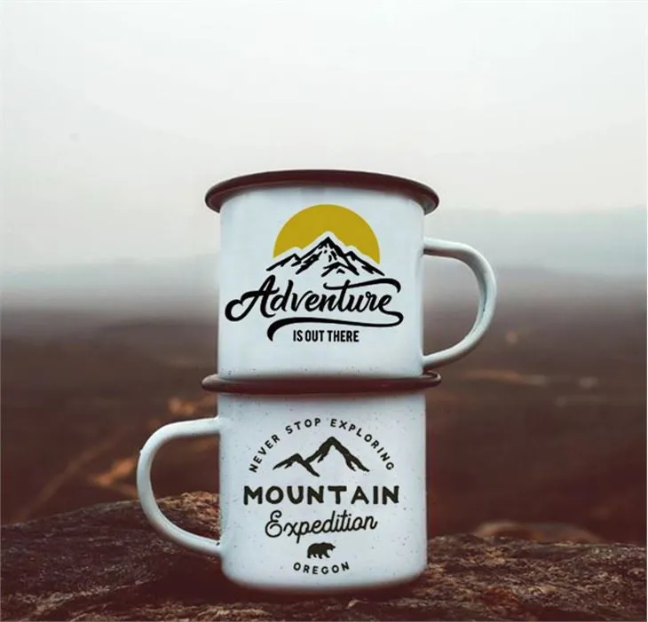 Mug Enamel Gunung